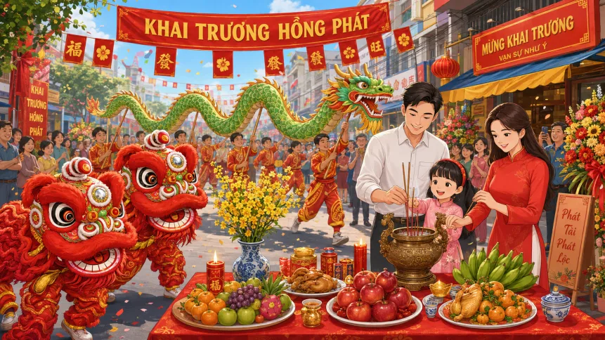 khai trương